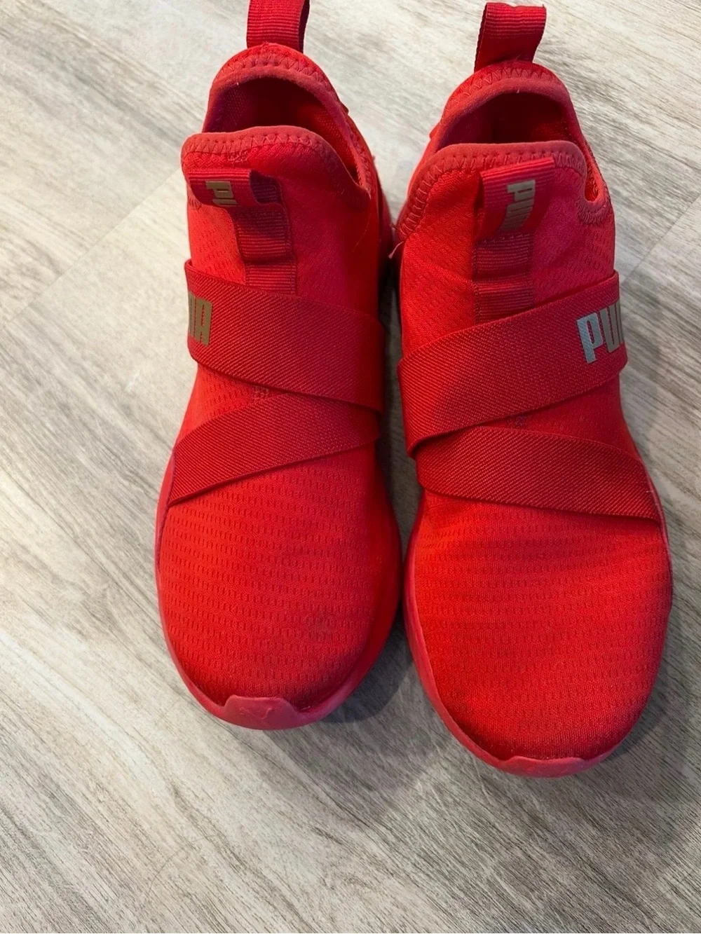 Puma wonens Slip-On Sneakers — Red, Black, Taupe